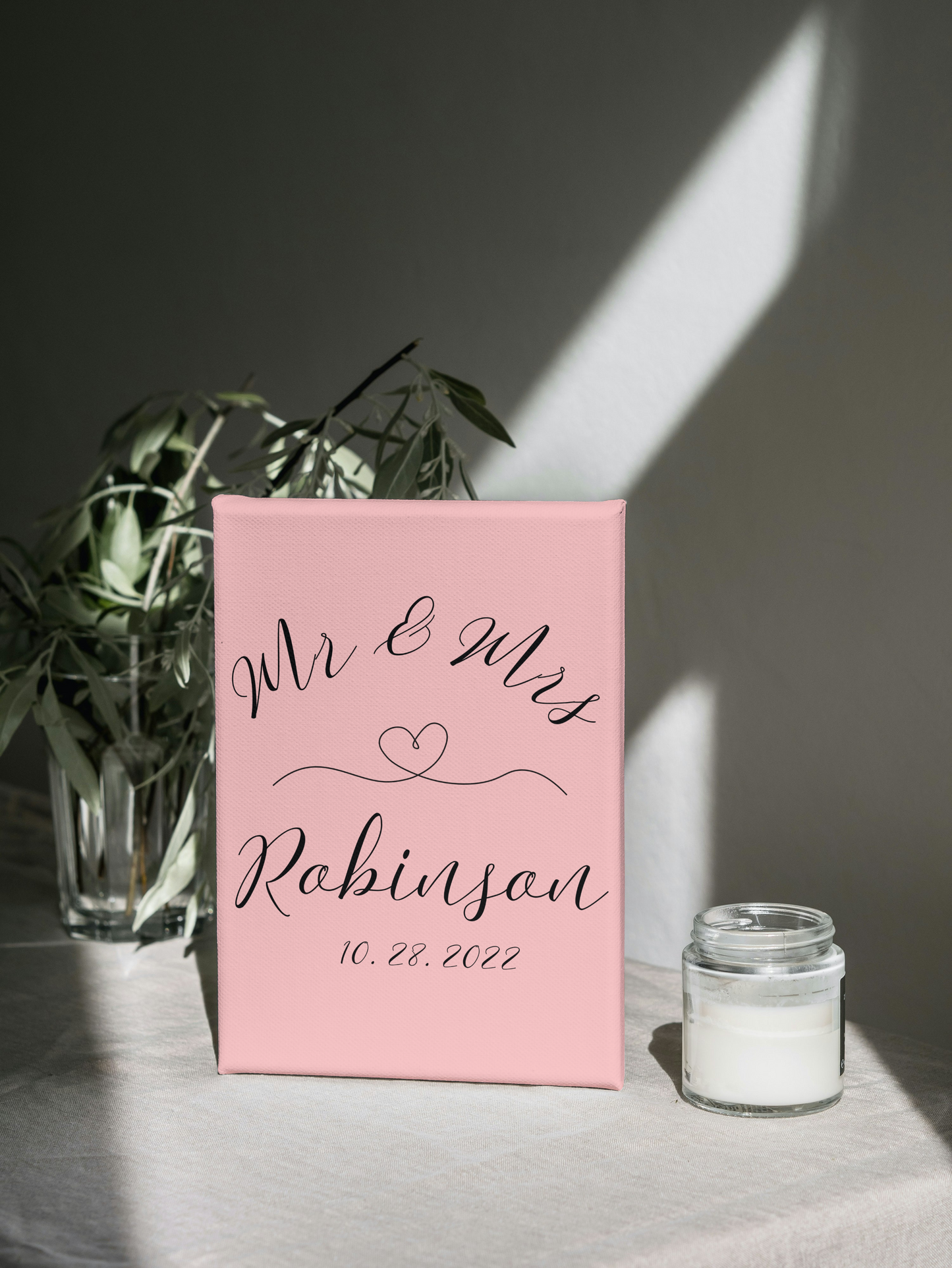 Mr & Mrs Personalized Wedding Name Canvas – Custom Couple Wall Art with Date – Romantic Gift for Newlyweds, Anniversaries & Valentine’s Day
Regular price$34.99