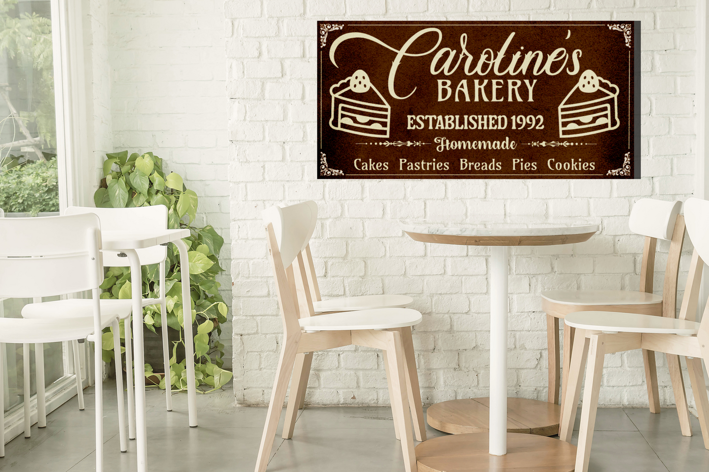 Personalized Bakery Wall Canvas