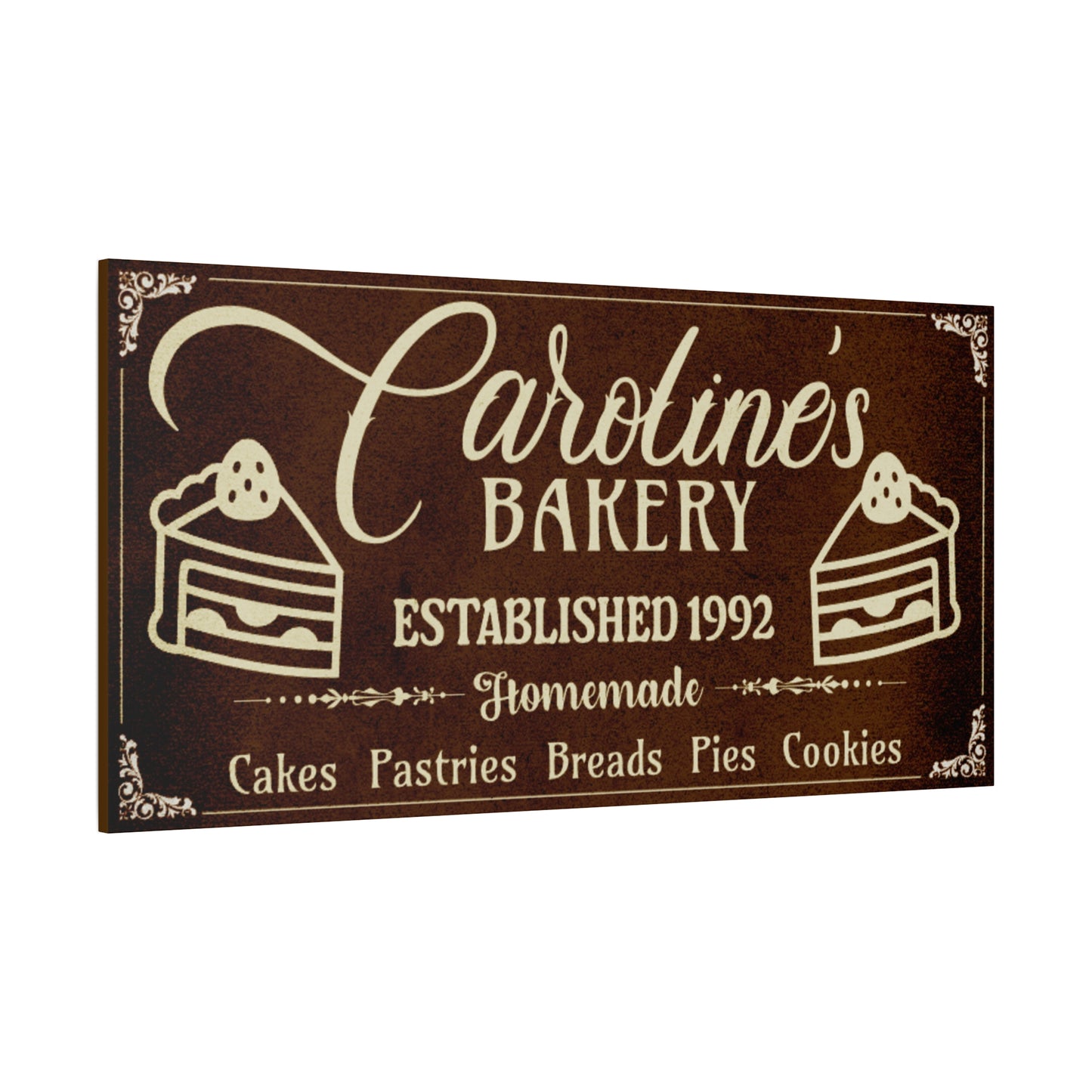 Personalized Bakery Wall Canvas